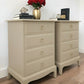 Stag minstrel beige bedside cabinets