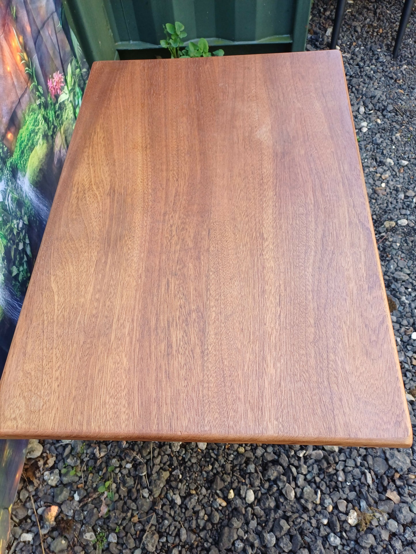 Jatoba Hardwood Table with Shelf