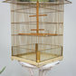 Vintage Bird Cage in Gold Colour Pagoda Style