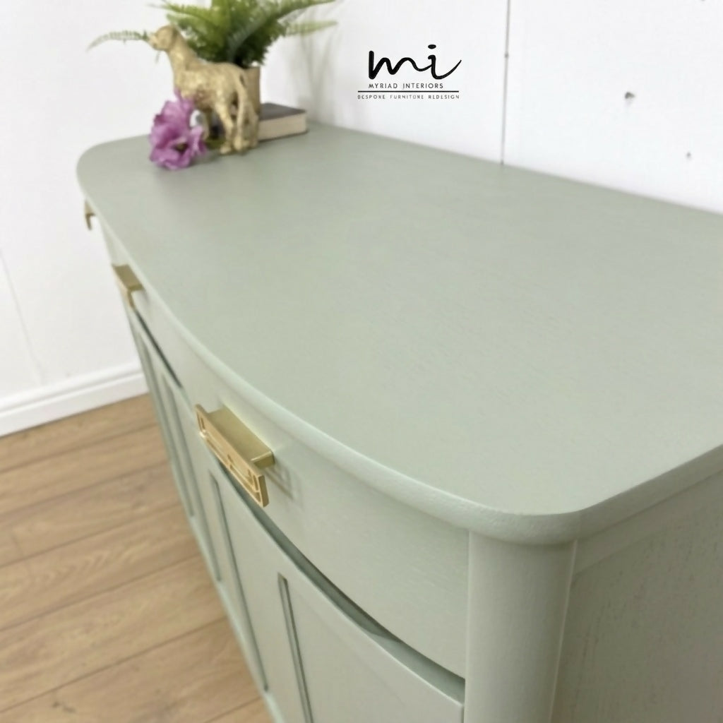 Pale Sage Green Nathan sideboard, tv stand media unit, drinks cabinet