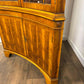 Reproduction Yew Concave Corner Cabinet