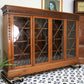 Howard and Sons Bookcase Astral Glazed Mahogany Early Twentieth Century