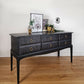 Stag Console / Sideboard / Chest of Drawers - Soft Black / Dark Grey
