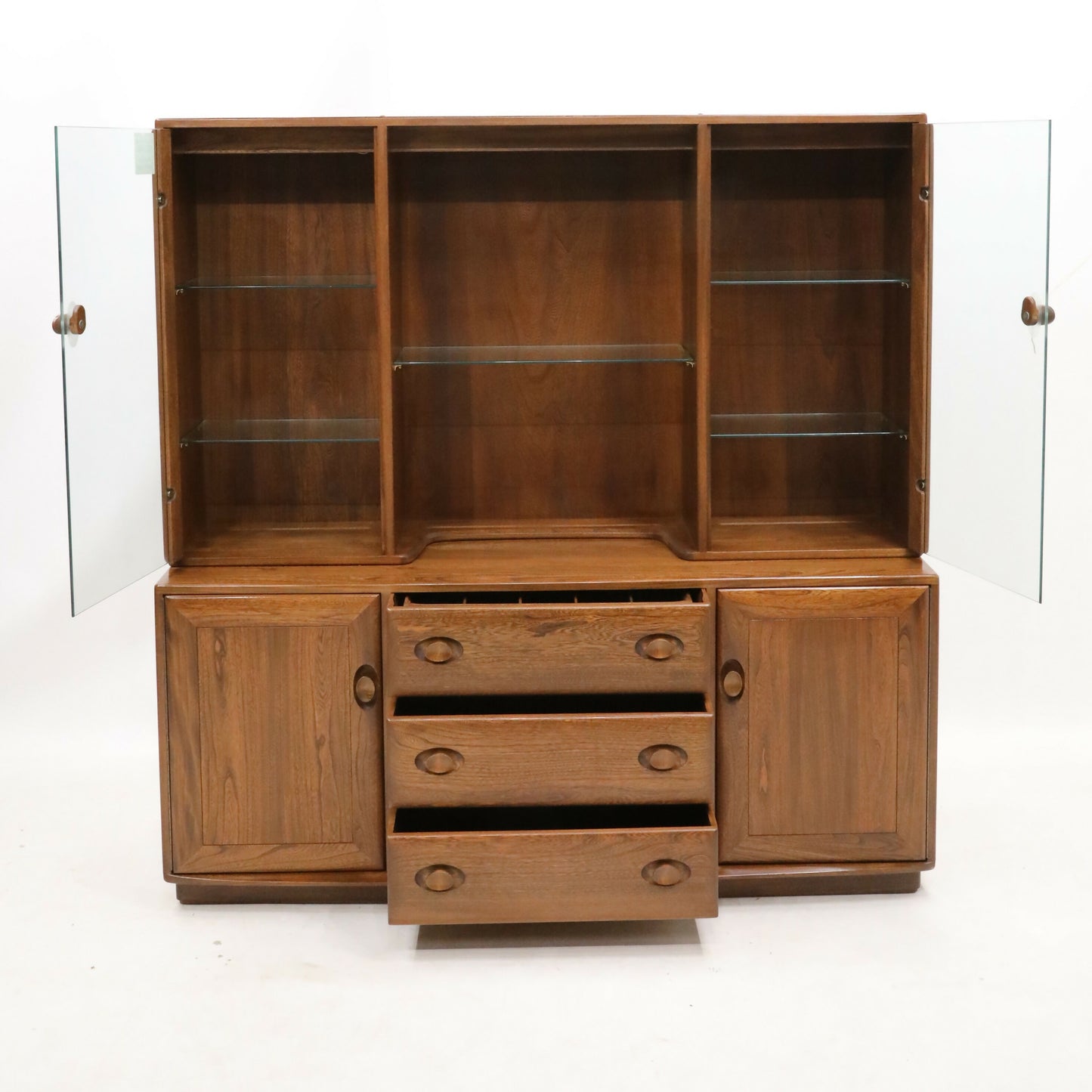 Ercol Windsor Sideboard Display Cabinets Fruitwood Finish FREE UK Delivery*