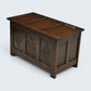 Oak Blanket Box / Coffee Table Carved Front Traditional Finish FREE UK Delivery