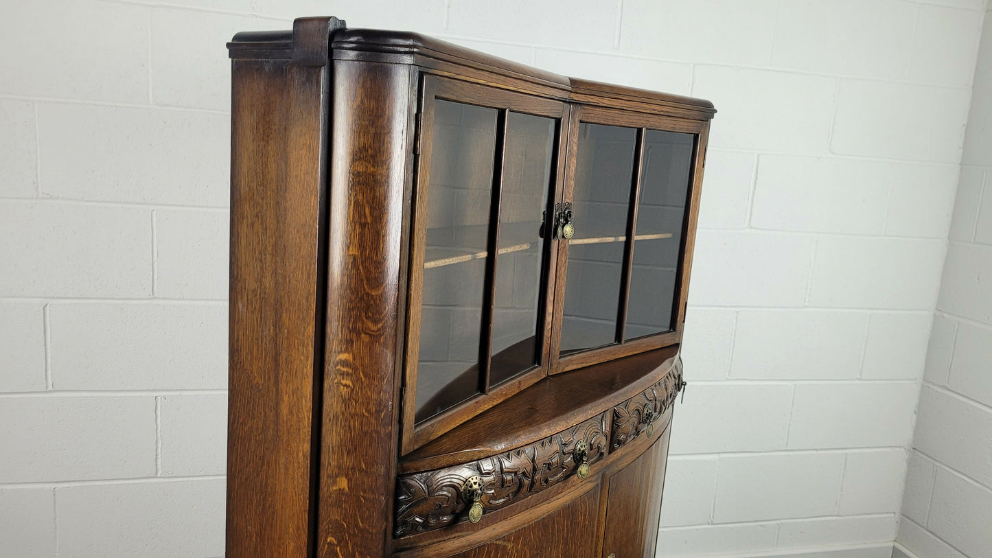 Ercol Glazed Display Cabinet Unit, 40s