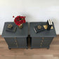 Stag minstrel dark grey bedside cabinets
