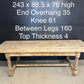 Larger Pine Farmhouse Dining Table
