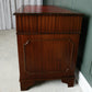 Antique Style Mahogany Pedestal Desk with Red Leather Top