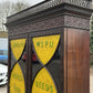 Suffragette WSPU Mahogany Vintage Bookcase Bureau