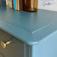 Stag Minstrel Chest of Drawers Upcycled in Two-Tone of Blue