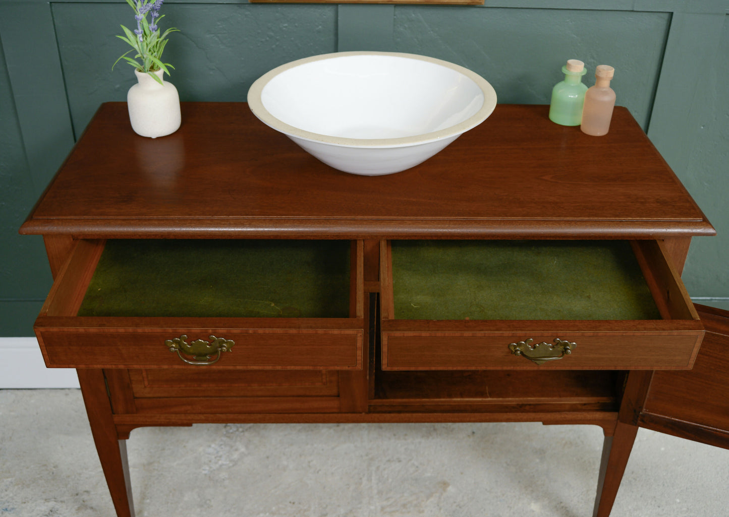 Antique Mahogany Washstand Vanity Unit- SKU 209