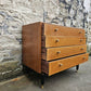 G Plan Brandon Range Four Drawer Chest Of Drawers In Oak With Ebonised Detailing