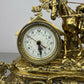 Clock Vintage French Style Quartz Ornate Horse Figure Mantel Clock LOT 6435