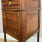 Bedside Table Antique French Style Oak Cabinet Carved Nightstand LOT 6393