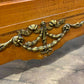Early 20th French Style Walnut Veneered Bed Frame - 6ft Bed Frame With Gilt Metal