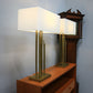 Pair of Table Lamps RV Astley Gatsby Carrick Antique Brass Finish Rectangular