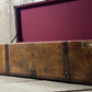 English storage trunk - hand dyed bespoke leather - custom coffee table