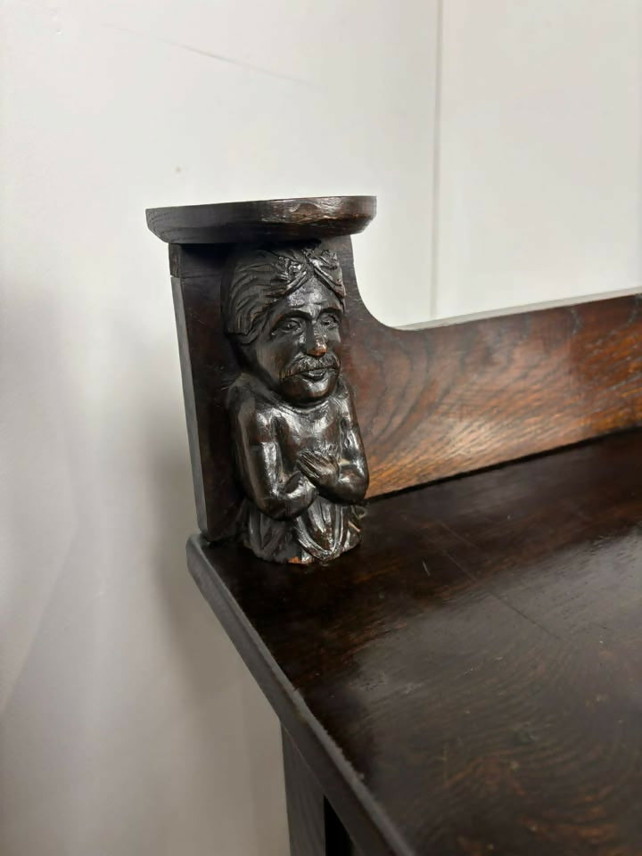 Late 19th Century Carved Oak Sideboard