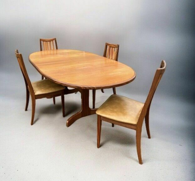 Mid Century G Plan Extending Dining Table & Chairs