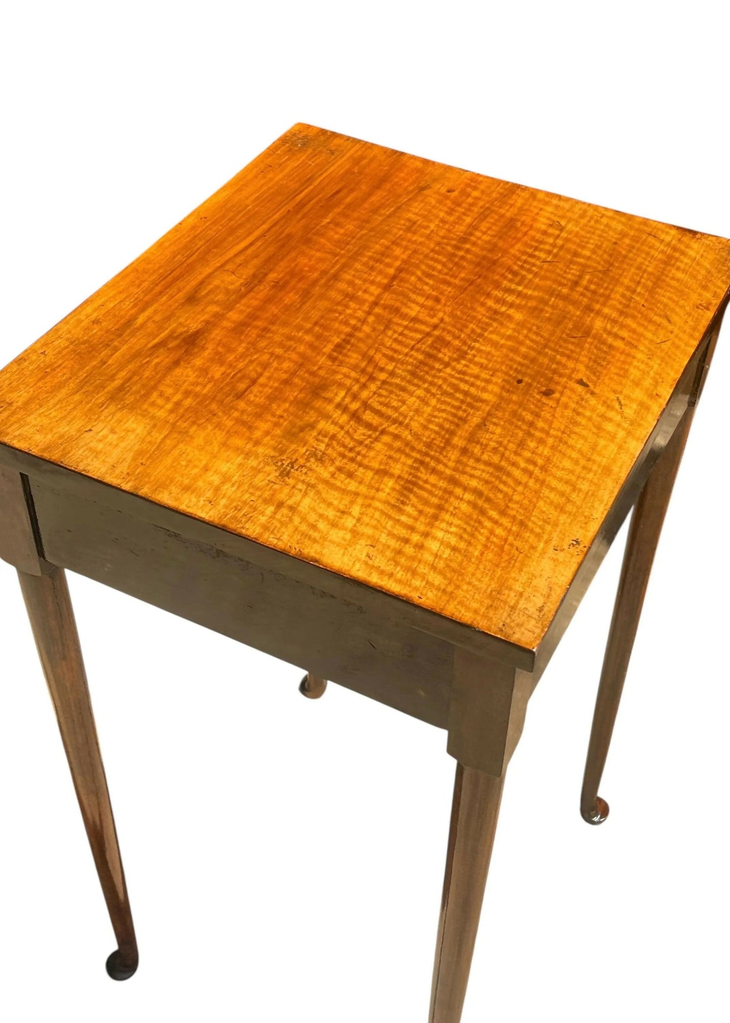 Antique Mahogany 19th century pad foot side table
