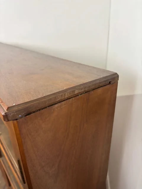 Mid-Century Teak Glazed Bookcase