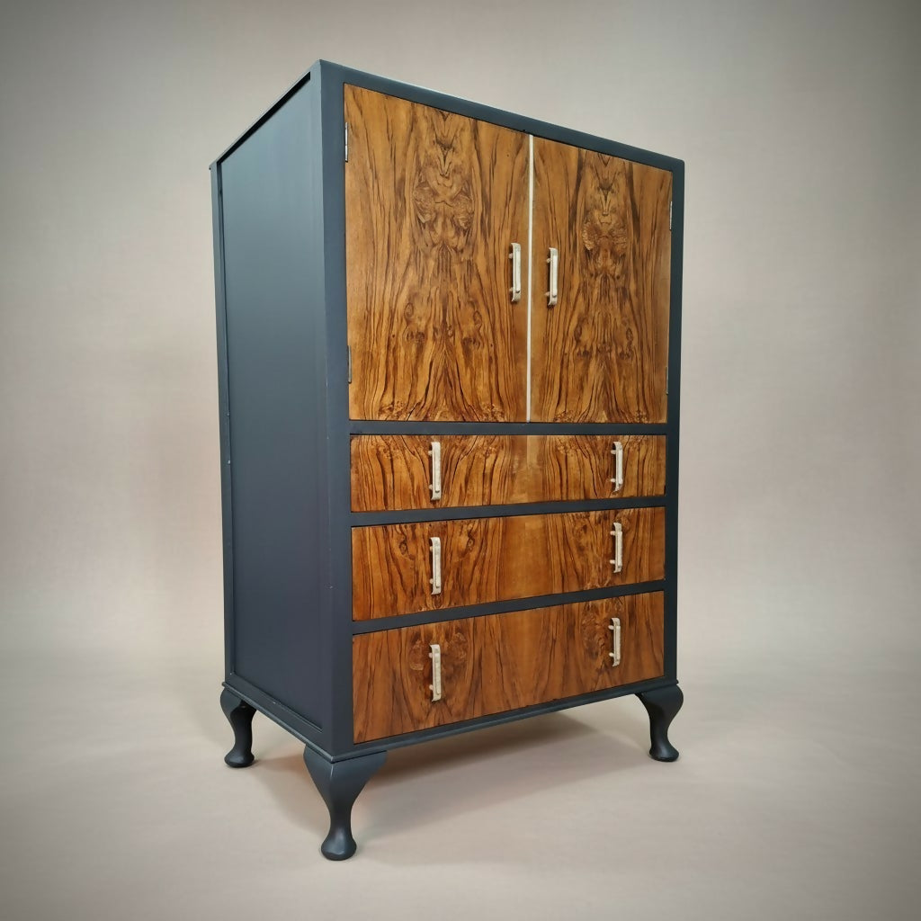 Vintage Art Deco Tallboy Cabinet
