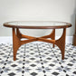 Stonehill Teak Coffee Table Round Mid Century Stateroom Range 1960s