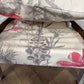 Vintage Painted Grey Cane Back Armchair / Bedroom Chair