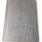 Vintage Refinished Solid Wood Coffee Table | Hand-Engraved Floral Design