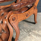 Superb Regency Mahogany & Leather Reclining Armchair