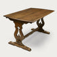 Small Old Charm Dining Table Solid Oak Refectory Style Bow End FREE UK Delivery*. SBR10836/1508E