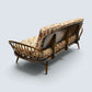 Ercol Studio Couch Day Bed New Webbing Dark Finish Model 355 FREE UK Delivery