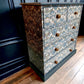 Upcycled Pine Chest Of Drawers, William Morris Print , Living Room, Dining Room, Hall , Kitchen Storage.