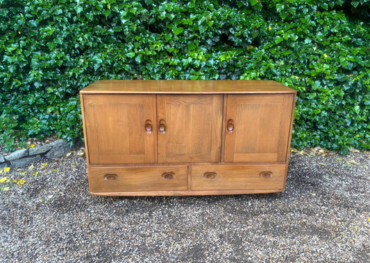 Mid Century Ercol Windsor Elm Sideboard