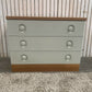 Retro Stag Nocturne Chest of 3 Drawers white and oak.