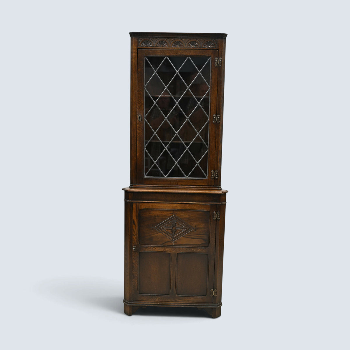 Jaycee Corner Cabinet with Lower Cupboard & 3 Shelves FREE UK Delivery*