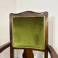 Pair of Edwardian Mahogany Upholstered Armchairs