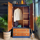 Wardrobe, Armoire, Coat Cupboard, Hallrobe, Hallway Storage, Mid Century Retro Vintage.
