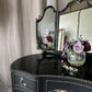 High Gloss Dressing Table Black and Gold Olympus Dressing Table