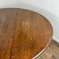 Vintage Oak Drop Leaf Table With Barley Twist Support
