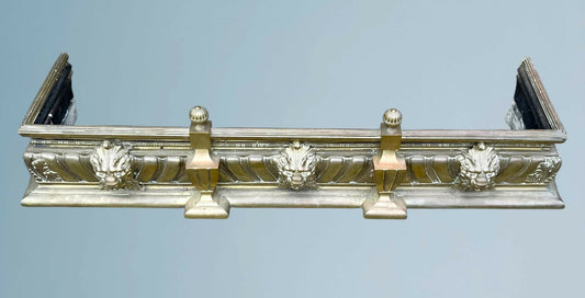 Large 19th Century Country House Brass Fender
