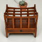 Mahogany/Teak Canterbury Magazine Paper Rack FREE Nationwide Delivery