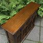 A WOOD BROTHERS OLD CHARM CARVED LIGHT OAK CD STORAGE CABINET / STAND