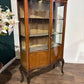 Edwardian Mahogany Serpentine Fronted Display Cabinetv