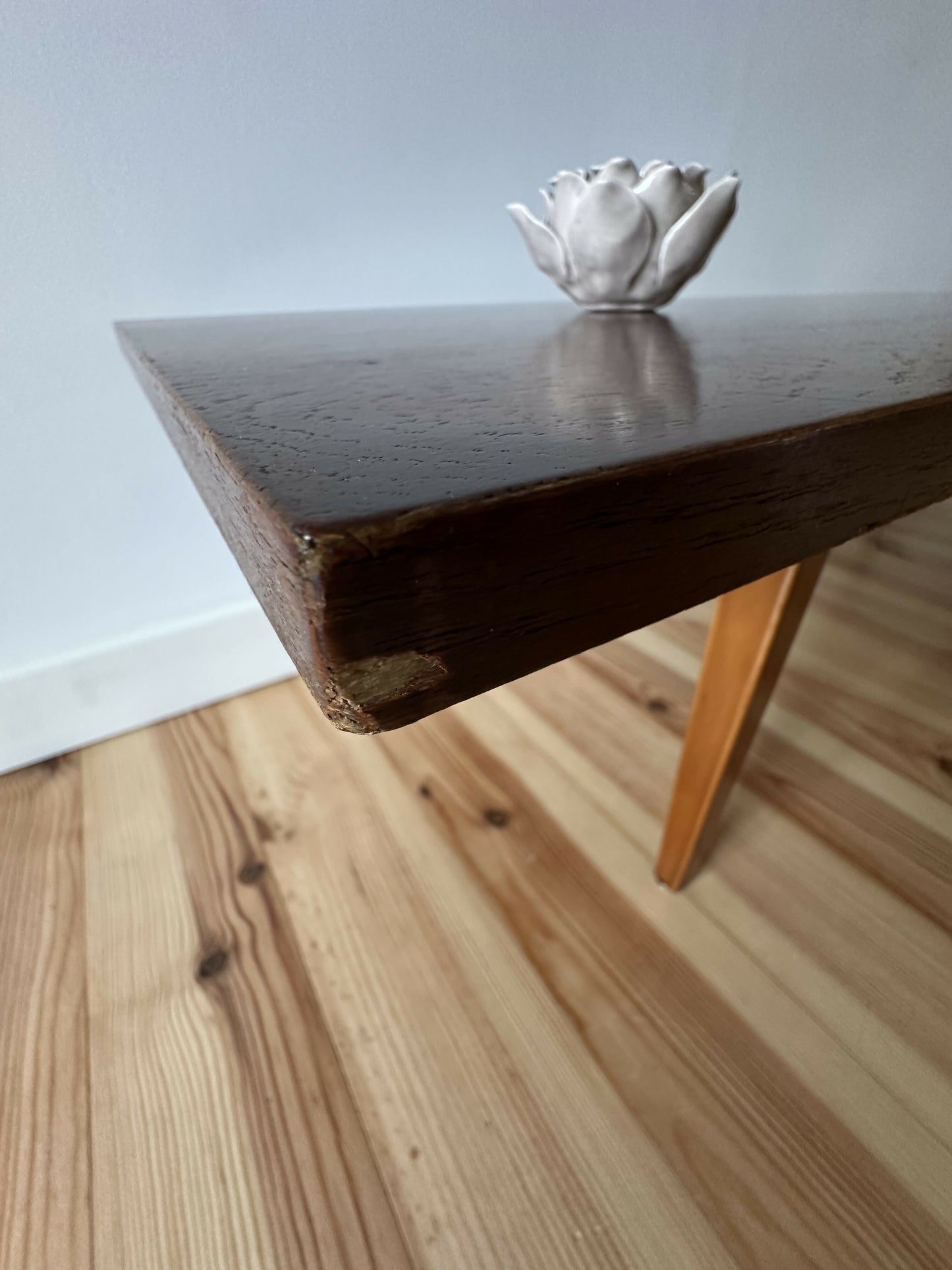 Mid Century Teak Coffee Table 1960's Tapered Legs