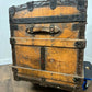 Victorian Domed Steamer Trunk / Antique Travel Chest
