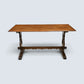 Old Charm Oak Dining Table Light Oak Finish Refectory Plank Top FREE UK Delivery