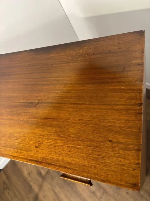 Vintage Oak Tallboy Wardrobe with Drawer Over Cupboard