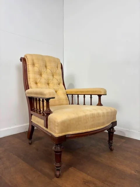 Edwardian Mahogany Framed Nursing Armchair